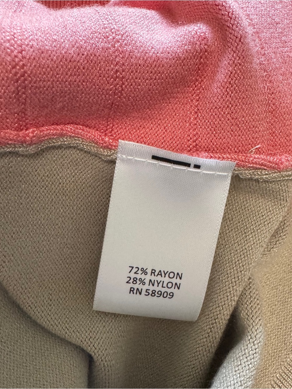 Allison Daley NWT Colorblock Knit Sweater Top Coral Pink Taupe Ivory Large - Picture 11 of 11